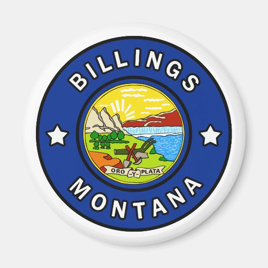 Billings Montana Magneet (Voorkant)