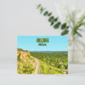 Billings Montana Rim Rocks  Briefkaart (Staand voorkant)