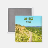 Billings Montana Rim Rocks  Magneet (Voorkant / Achterkant)