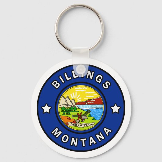 Billings Montana Sleutelhanger (Voorkant)