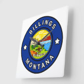 Billings Montana Vierkante Klok (Hoek)