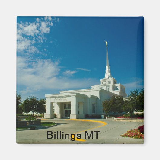 Billings MT LDS Temple Magneet (Voorkant)