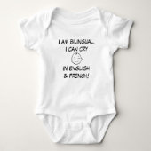 Billingual Baby, OnePiece, Custom Funny Baby Gift, Romper (Voorkant)