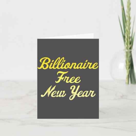 Billionaire , New Year, Hapness, Simple Joys  Kaart (Voorkant)