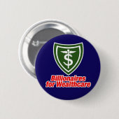 BILLIONAIRES-BUTTON RONDE BUTTON 5,7 CM (Voorkant /achterkant)