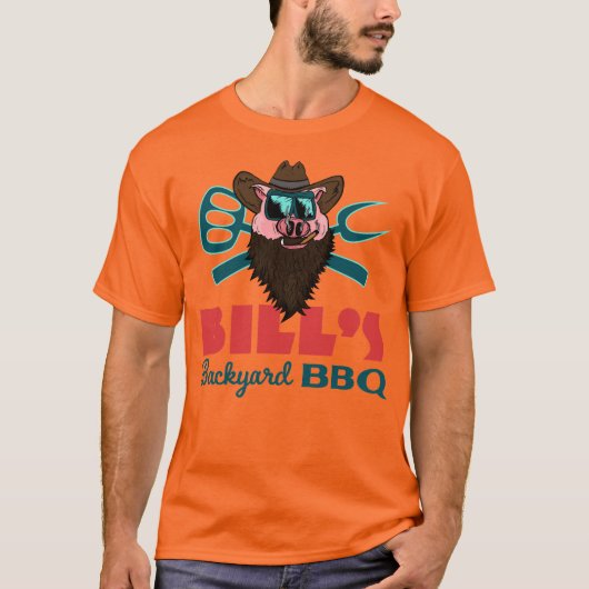 Bill's achtertuin BBQ - TShirt (Voorkant)