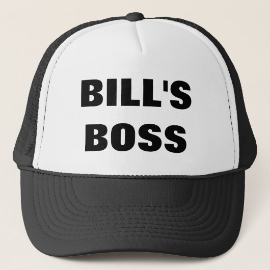 BILL'S BOSS TRUCKER PET (Voorkant)