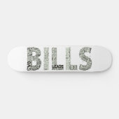 Bills Doodle Collage Skateboard (Horizontaal)