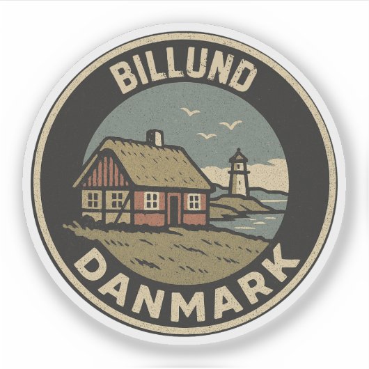 Billund, Denemarken Danmark Sticker (Voorkant)