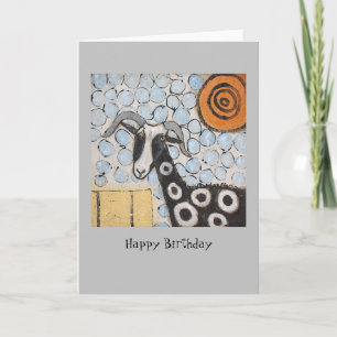 Billy avec la carte d'anniversaire Bubbles