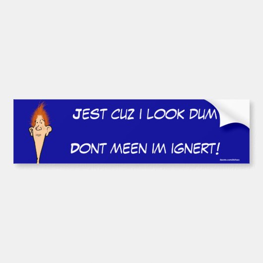 Billy Bob Bumpersticker (Voorkant)
