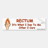 Billy Bob-Rectum Bumpersticker (Voorkant)