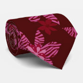 Billy Bong Hawaiian - Lily Satin Stropdas (Opgerold)