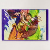 billy geitenkorf en trol legpuzzel (Horizontaal)