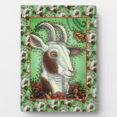 BILLY GOAT EN HERFSTBLADEREN, THANKSGIVING BOERDER FOTOPLAAT (voorkant)