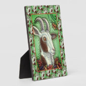 BILLY GOAT EN HERFSTBLADEREN, THANKSGIVING BOERDER FOTOPLAAT (Zijkant)