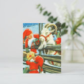 "Billy Goat Helper" van Jenny Nystrom Briefkaart (Staand voorkant)