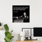 Billy Graham Quote (Giving) Poster (Thuiskantoor)