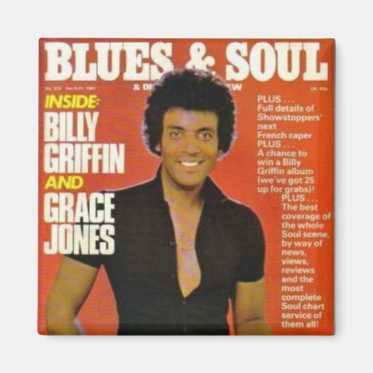 Billy Griffin "RETRO ART" Magazine Magnet Magneet (Voorkant)