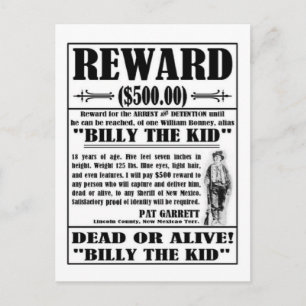 Billy het Kind Gezocht Poster Briefkaart
