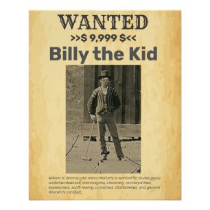 Billy het Kind 🤠WILDE BELONING Poster Perfect Poster