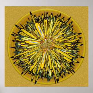 Billy Jean - Floral Disk Poster