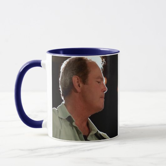 Billy Kay Blue Shirt Coffee Mugs (Gauche)