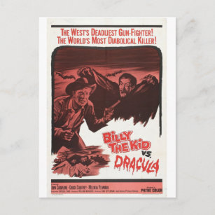 Billy la carte postale du film Enfants Vs Dracula