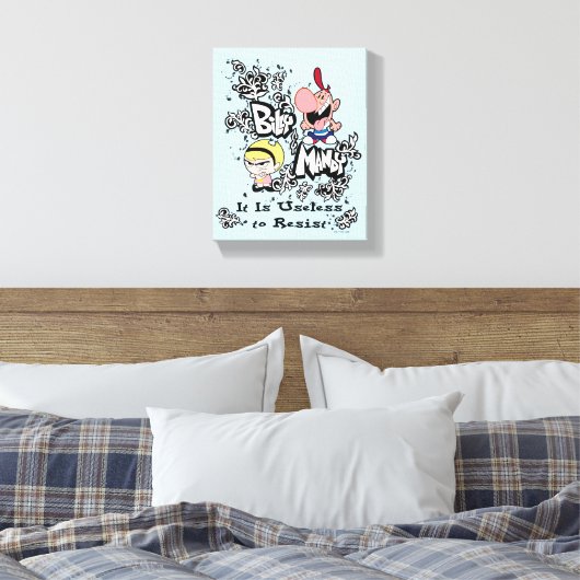Billy & Mandy - Onbaatzucht om te weerstaan Canvas Afdruk (Insitu (Slaapkamer))
