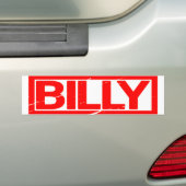Billy Stamp Bumpersticker (Op auto)