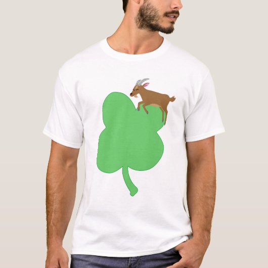 Billy Swags White St Patricks Goat Themed T-shirt (Devant)