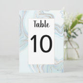 Billy Tafel Nummer Kaart (Staand voorkant)
