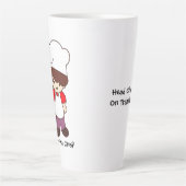 Billy the Chef Masterchef Print Latte Mug (Devant)
