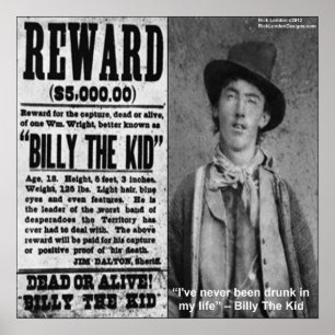 Billy The Kid Belonings Poster