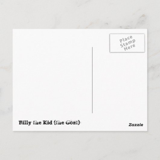 Billy the Kid - Carte postale (Dos)