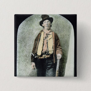 Billy the Kind (gekleurd) Vierkante Button 5,1 Cm