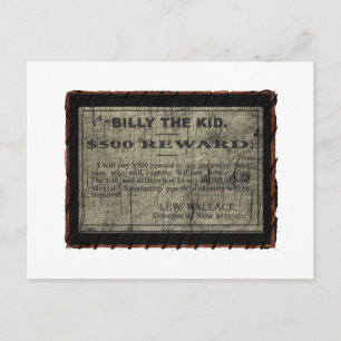 Billy The Kind Gezocht Poster Briefkaart