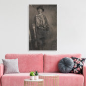 Billy the Kind Old West Outlaw Canvas Afdruk (Insitu (Woonkamer))
