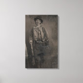 Billy the Kind Old West Outlaw Canvas Afdruk (Voorkant)
