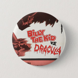 Billy the Kind versus Dracula Label Button