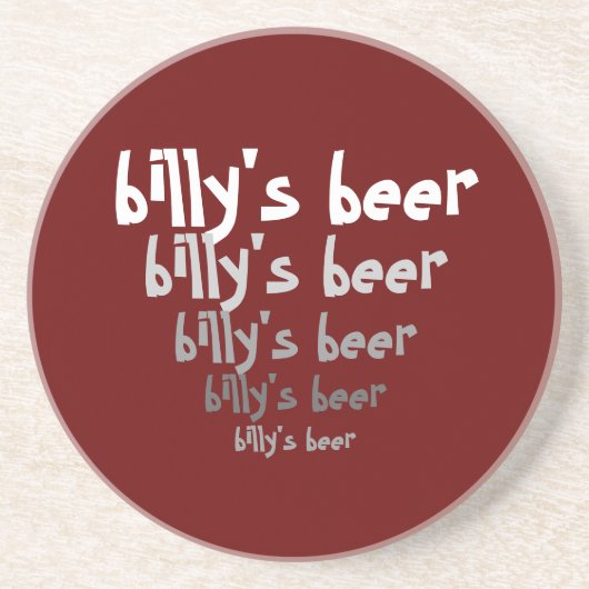Billy's Beer Onderzetter (of jouw)  Gift (Voorkant)