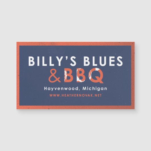 Billy's Blues & BBQ Magnet ! (Devant)