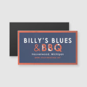 Billy's Blues & BBQ Magnet ! (Devant / Derrière)