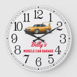 Billy's Muscle Car Garage Grande Horloge