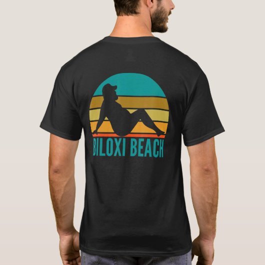 Biloxi Beach Mississippi Fat Drink T-shirt (Achterkant)