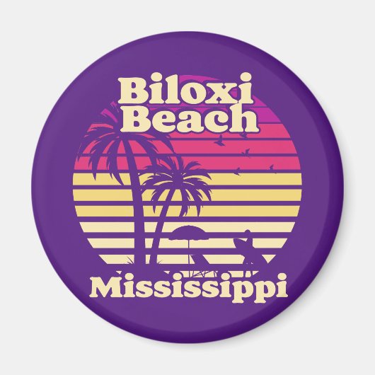  Biloxi Beach Mississippi Magneet (Voorkant)