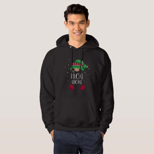 Biloxi Gnome Family Matching Christmas Pajamas Hoodie (Voorkant volledig)