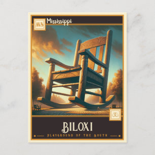 Biloxi, Mississippi Antiek Briefkaart