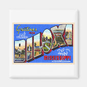 Biloxi Mississippi  groot Briefkaart Magneet (Voorkant)