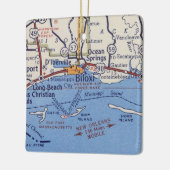 Biloxi MS  Map Keramisch Ornament (Links)